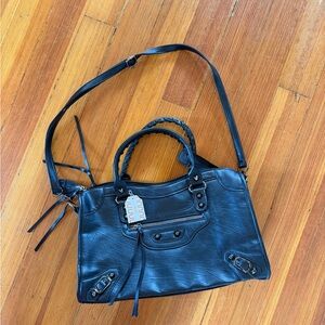 Black Leather Handbag